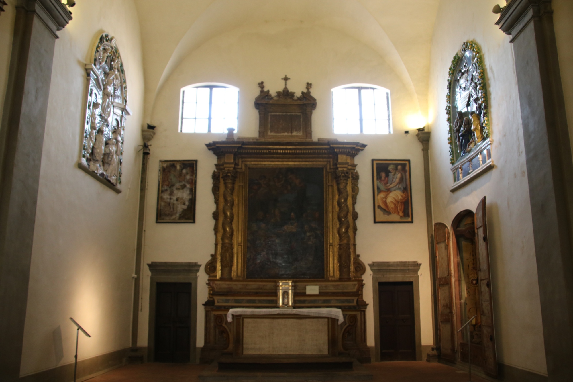 Interior of the church of Saint Chiara, Monte San Savino