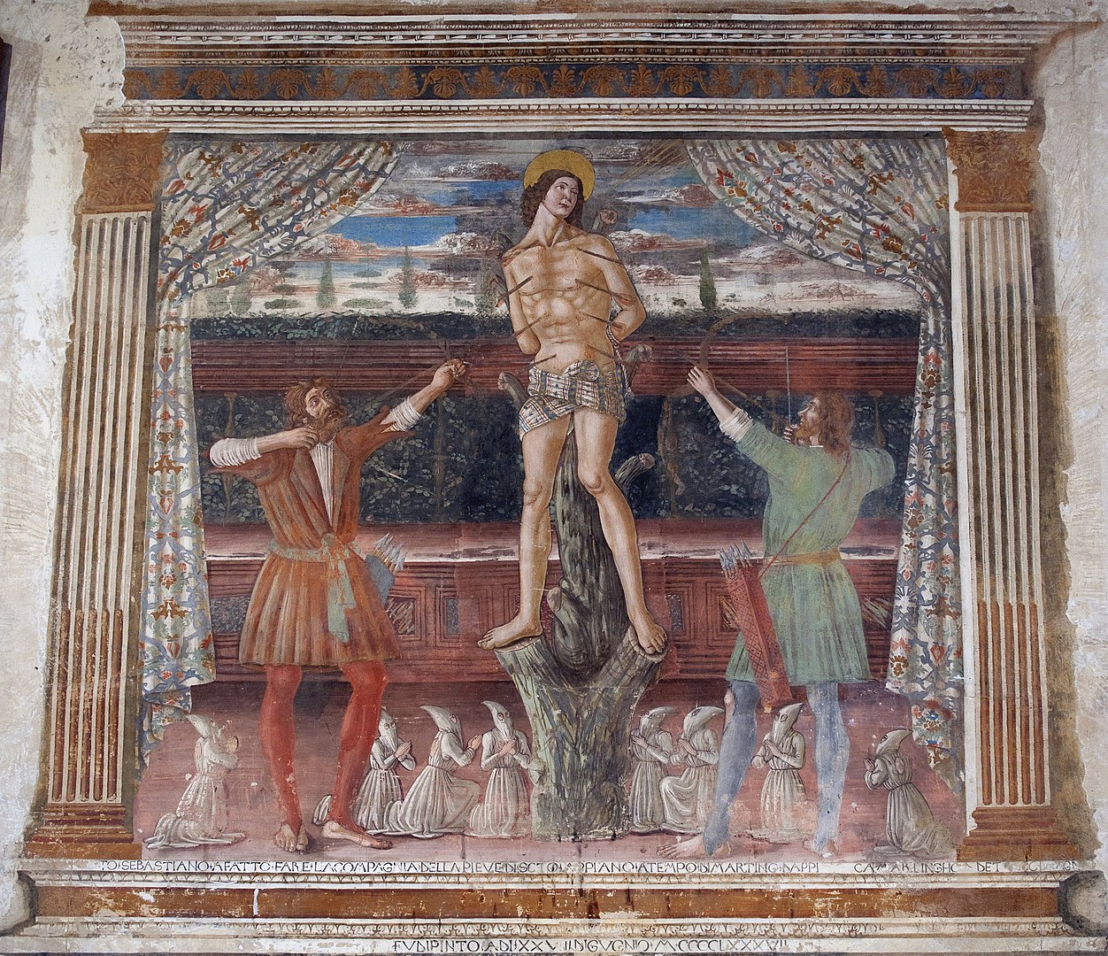 Martirio di San Sebastiano, Filippelli e Rosselli