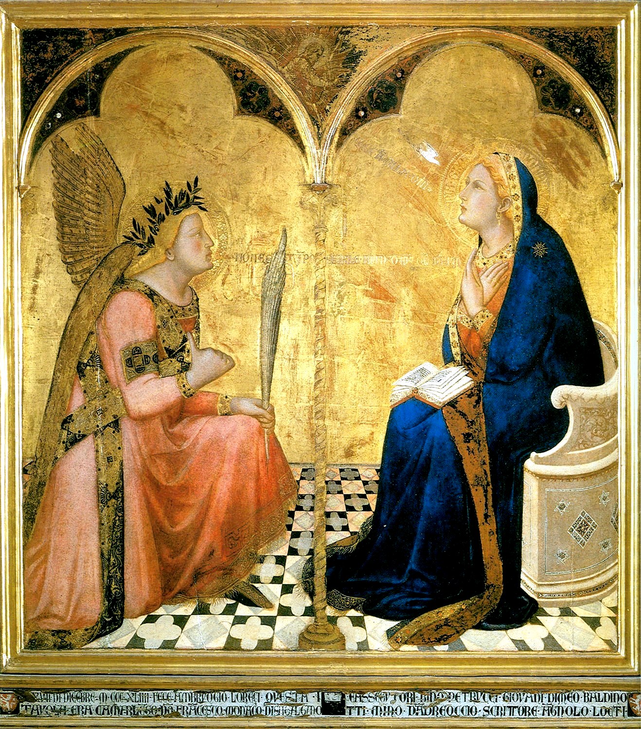Annunciation by Ambrogio Lorenzetti, Art Gallery in Siena