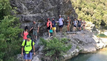 Trekking departure from Libbiano, in the Monterufoli Nature Reserve