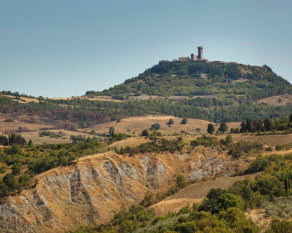 View over the Fortress of Radicofani