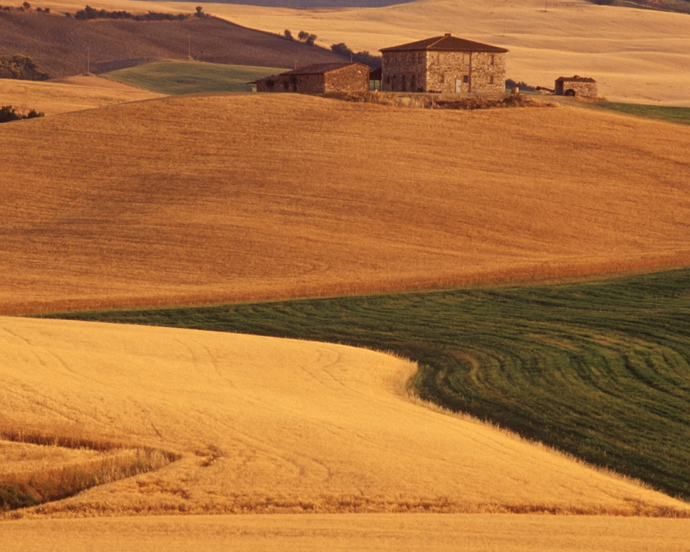 Tipico paesaggio della campagna in Toscana