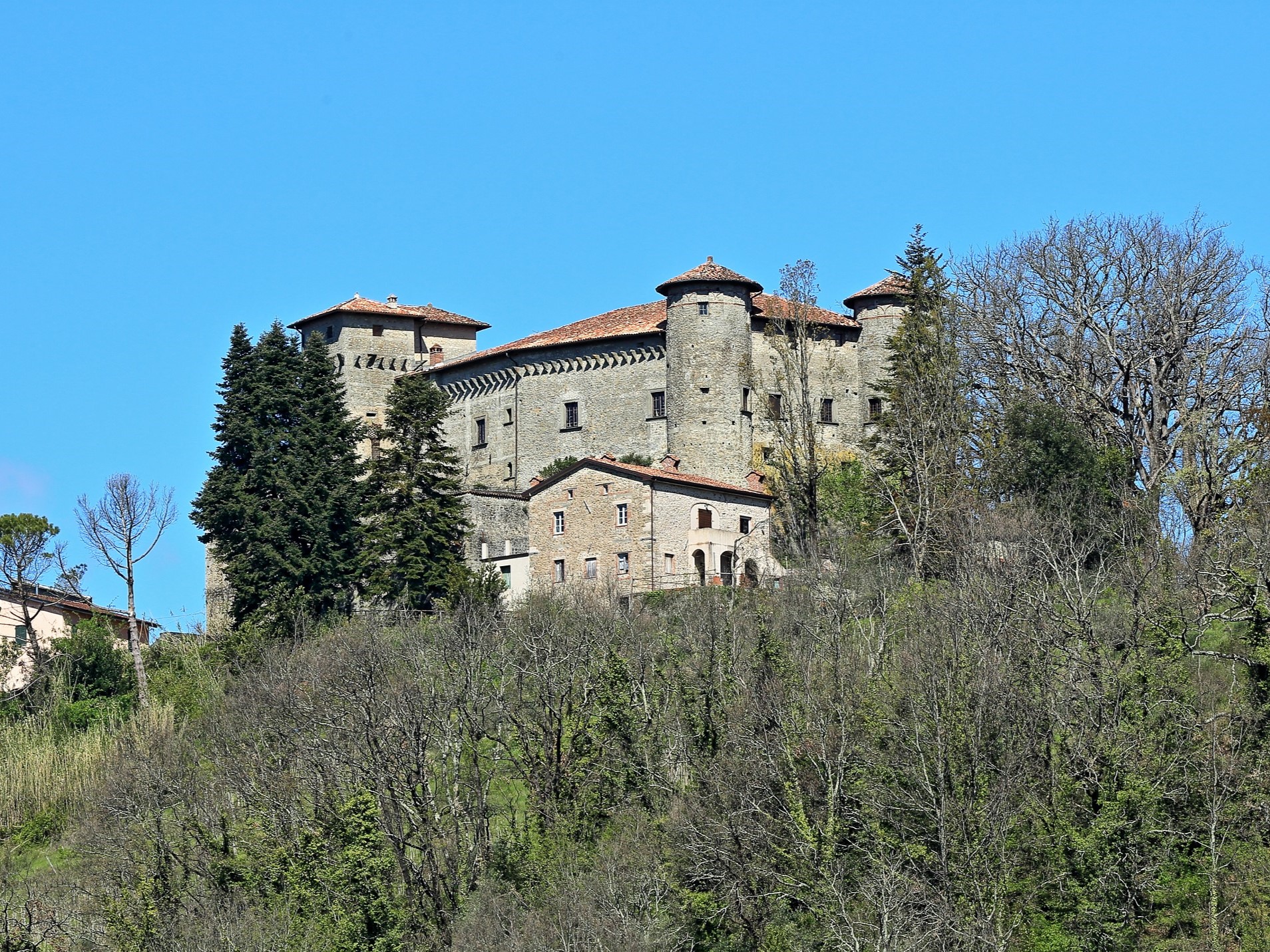 Vista del Castillo Malaspina de Monti