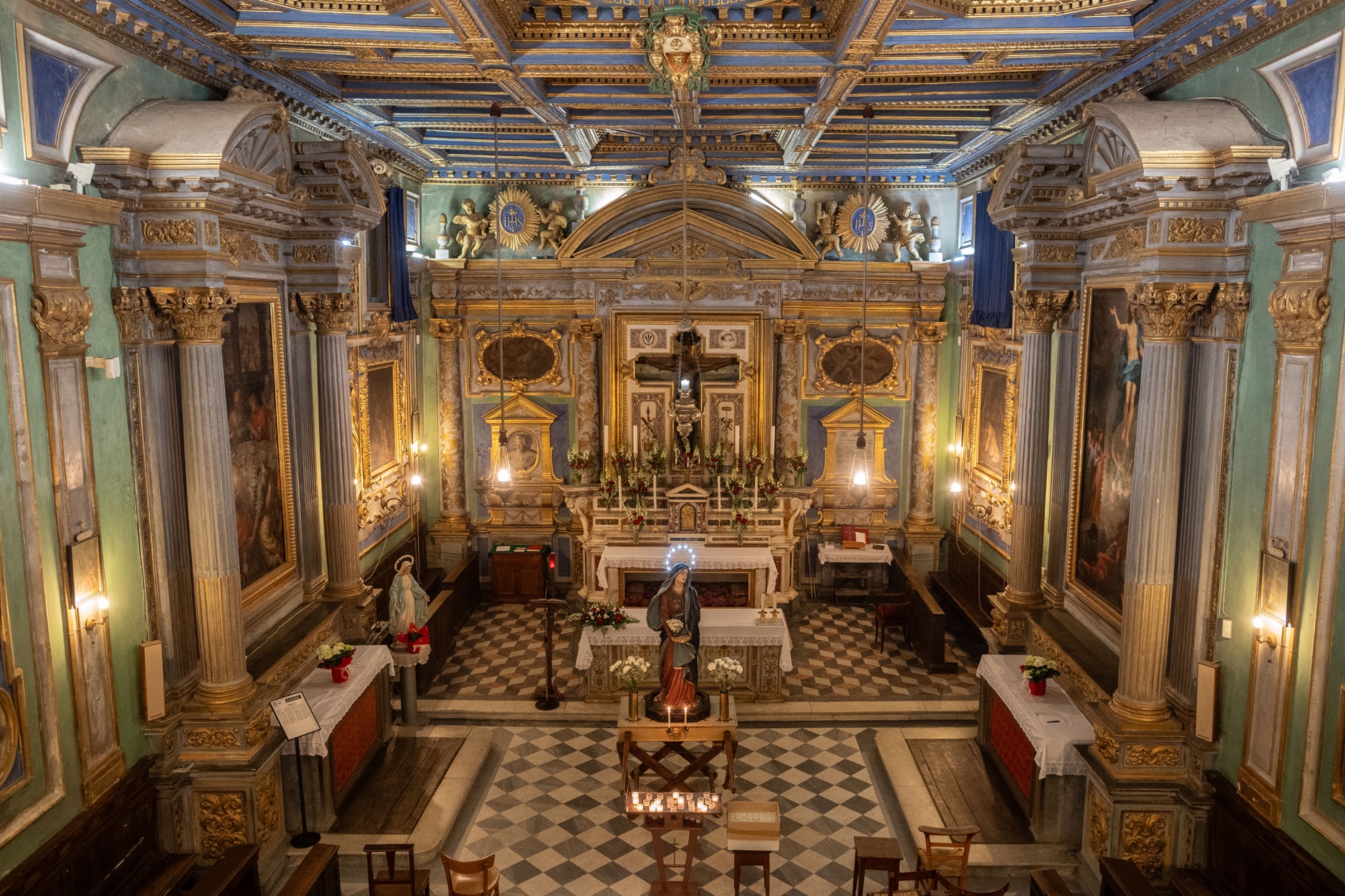 Interior de la Iglesia de Jesús en Castiglion Fiorentino