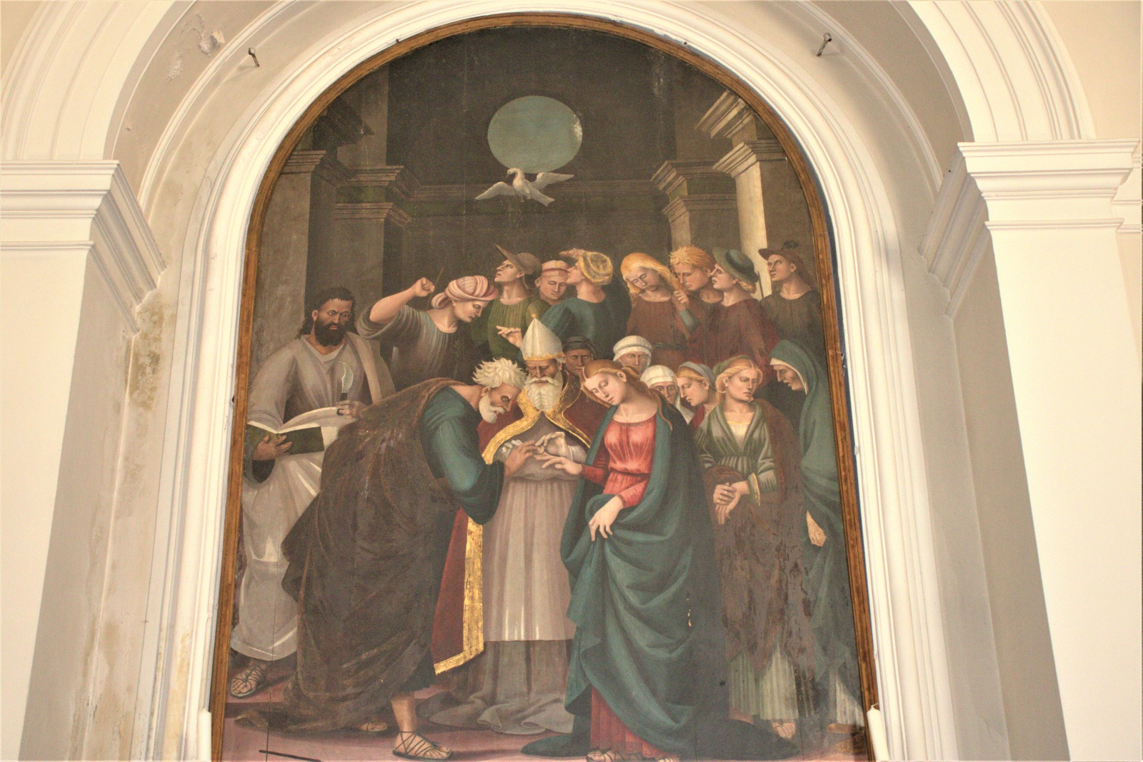 „Lo Sposalizio della Vergine“ aus der Werkstatt von Signorelli aus dem 15. Jahrhundert