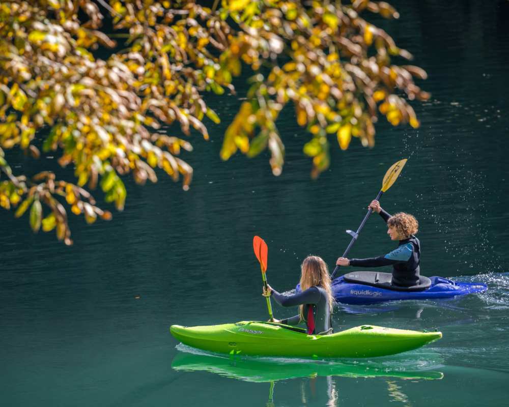 Kayak lungo gli specchi d'acqua della Garfagnana