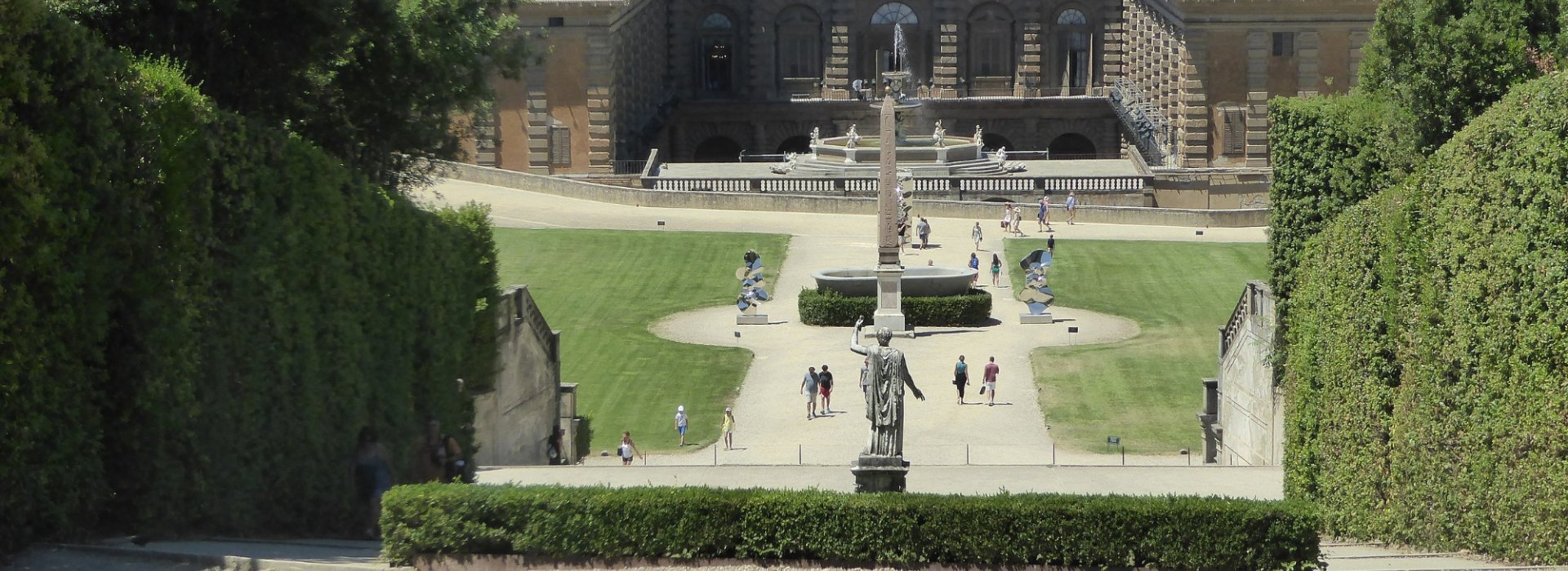 Vista dall'alto del Giardino di Boboli a Firenze per visita guidata