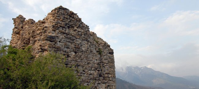 Los restos del Castillo de Groppo San Pietro