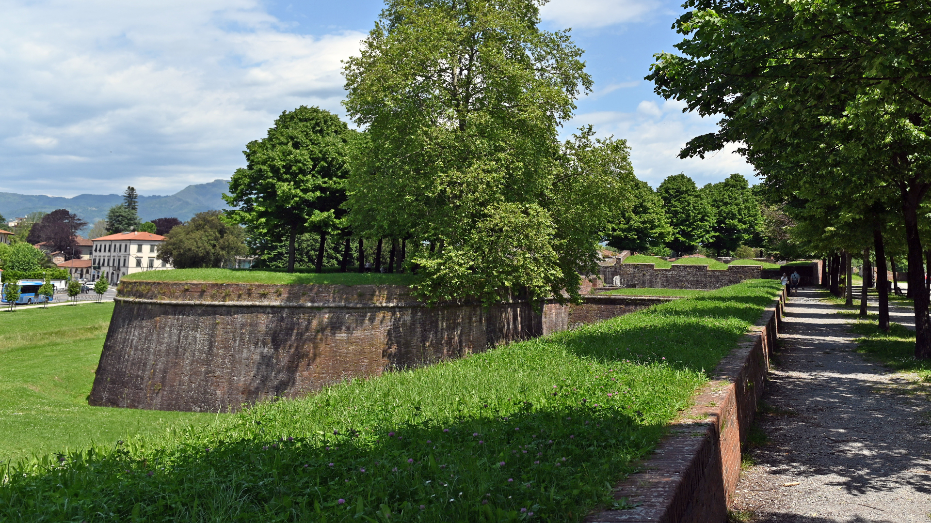 The ramparts of the Walls of Lucca