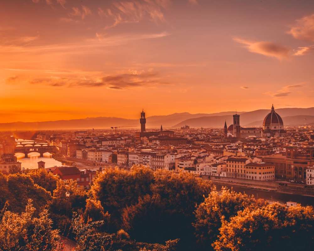 Sonnenuntergang über Florenz