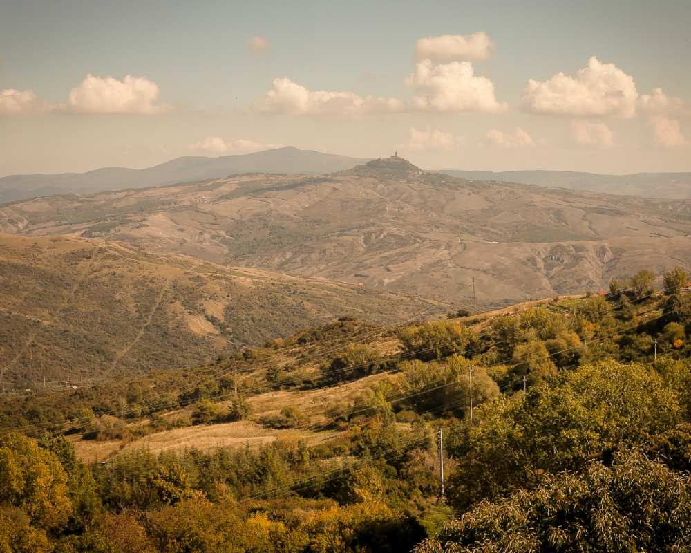 Vista de Radicofani desde Abbadia San Salvatore