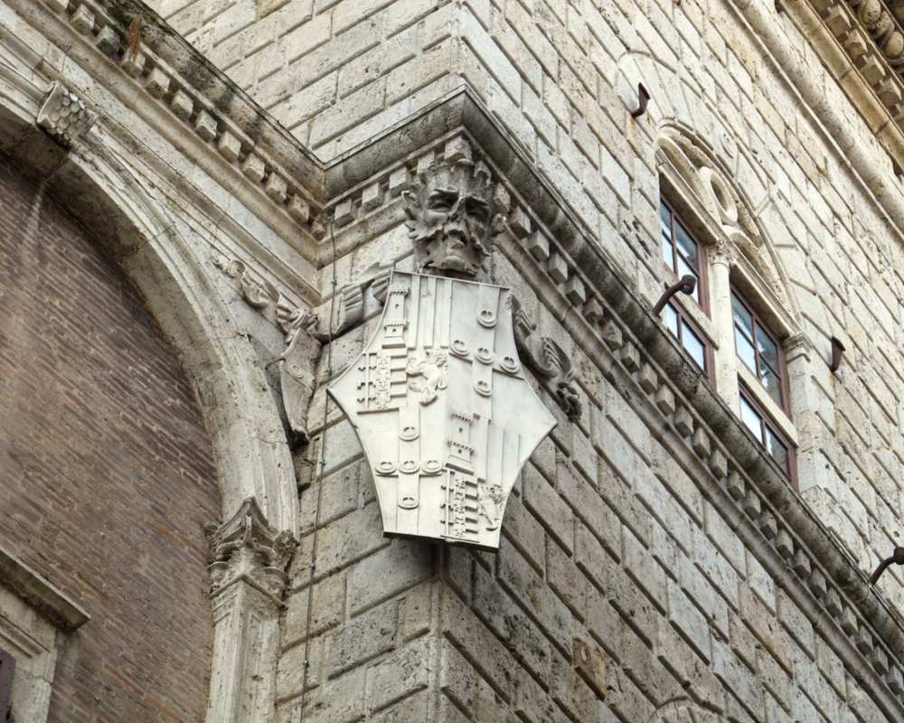 dettaglio di Palazzo Piccolomini, Siena