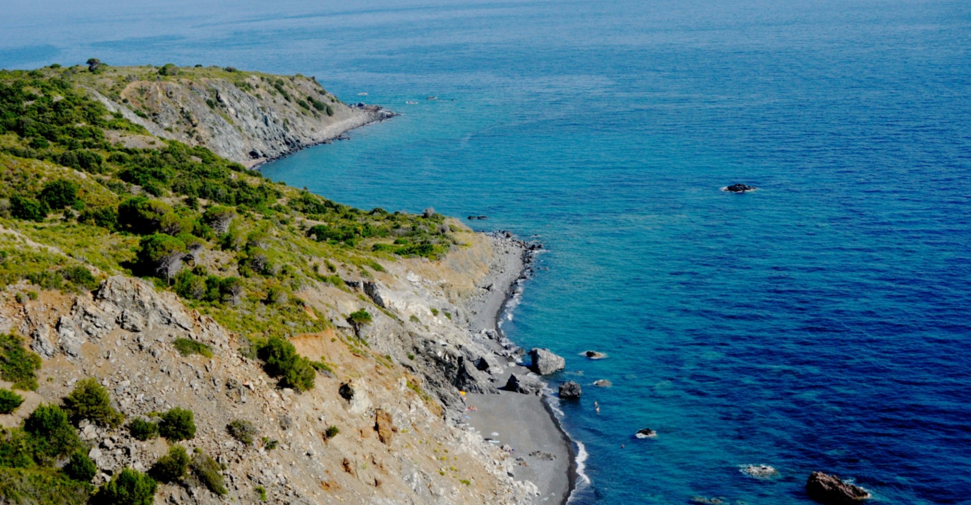 Elba Island coastline