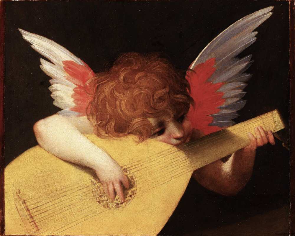 Angelot jouant du luth, Rosso Fiorentino
