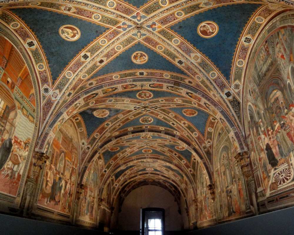 La Sala del Pellegrinaio del Santa Maria della Scala, a Siena