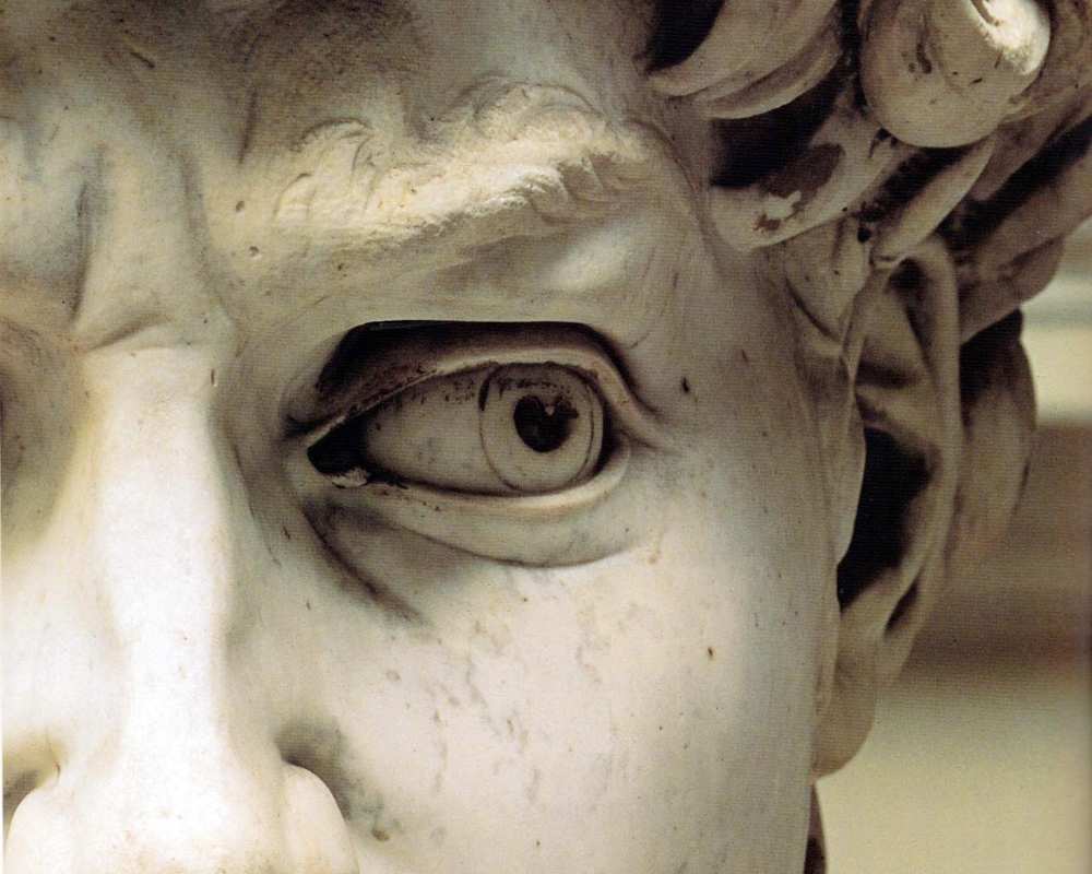 Lo sguardo del David di Michelangelo
