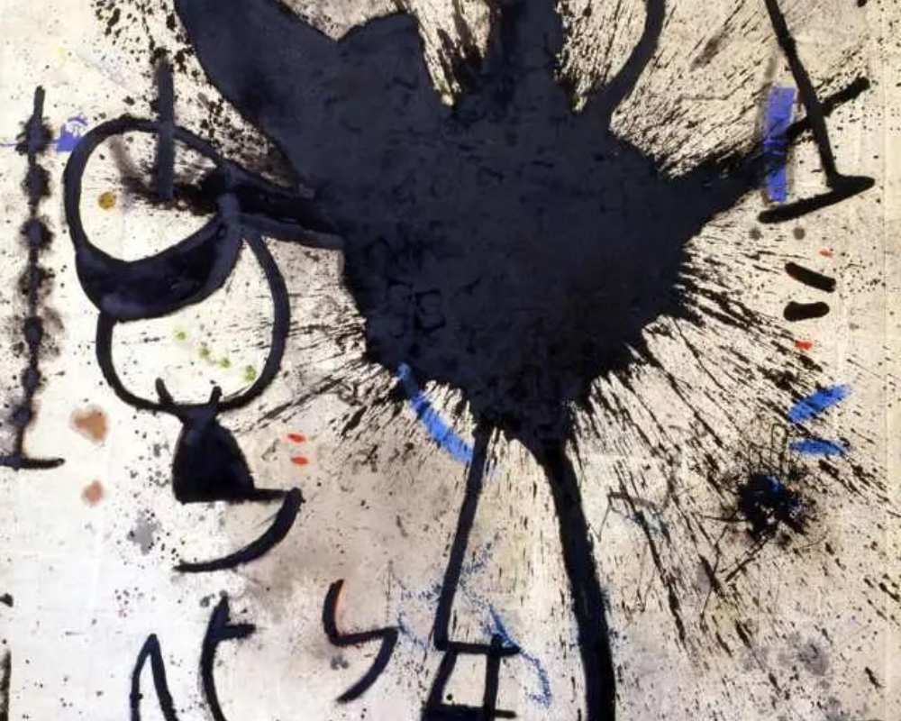Mujer envuelta en el Vuelo de un Pájaro de Joan Miró