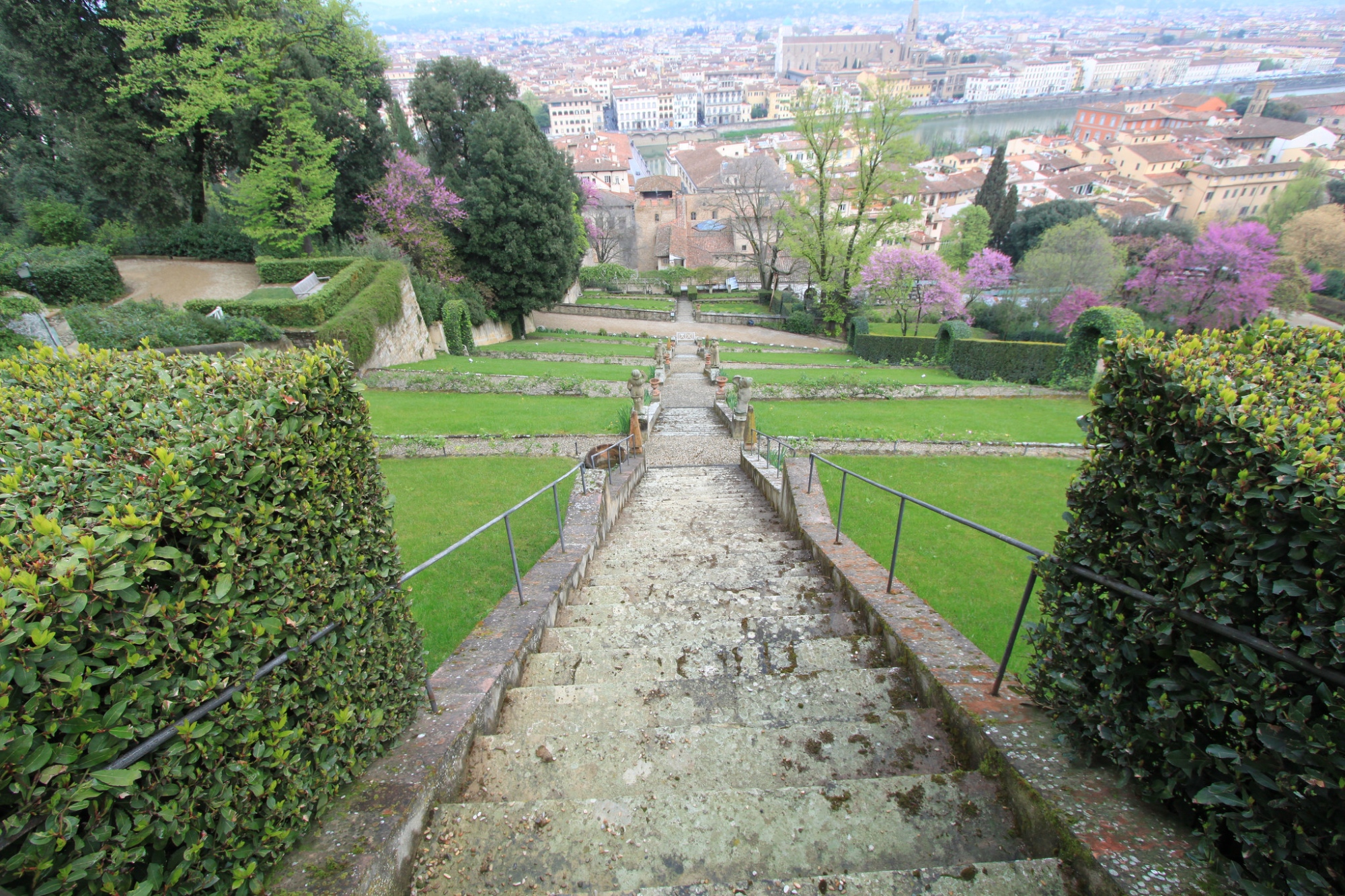 Florencia vista desde la escalera del Jardín