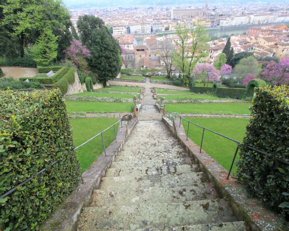 Florencia vista desde la escalera del Jardín
