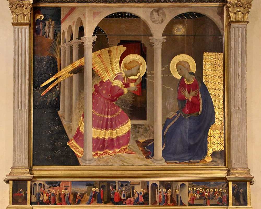 Annunciation by Beato Angelico, Cortona
