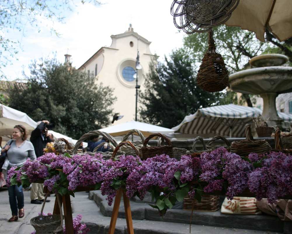 Market in Piazza Santo Spirito