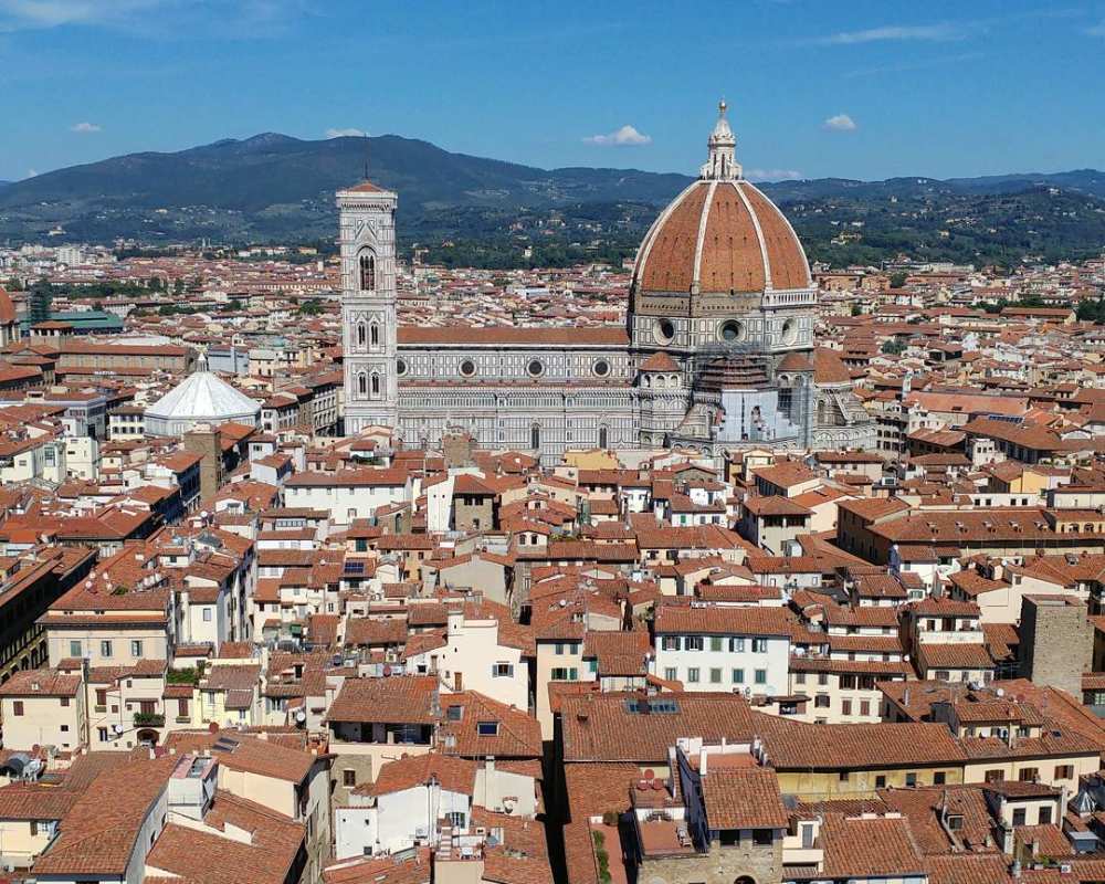 View of the Florence Cathedral from the Torre di Arnolfo