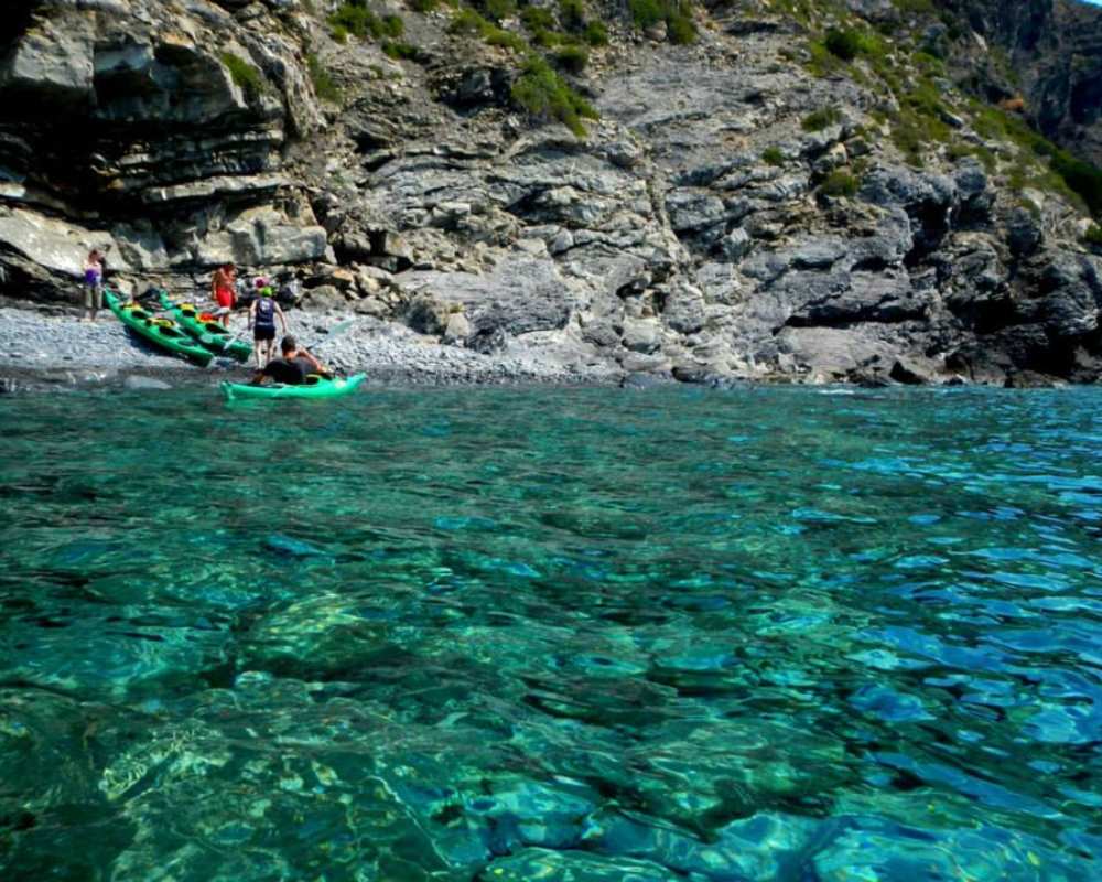 Kayak at the island of Elba