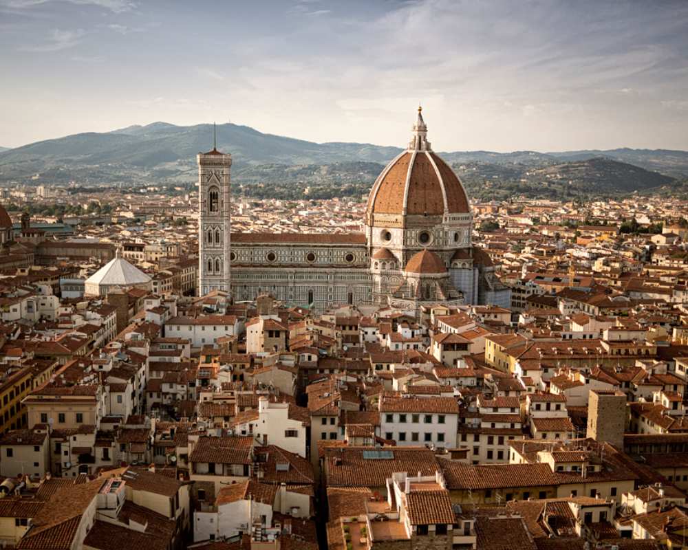 Florenz vom Turm des Palazzo Vecchio aus gesehen