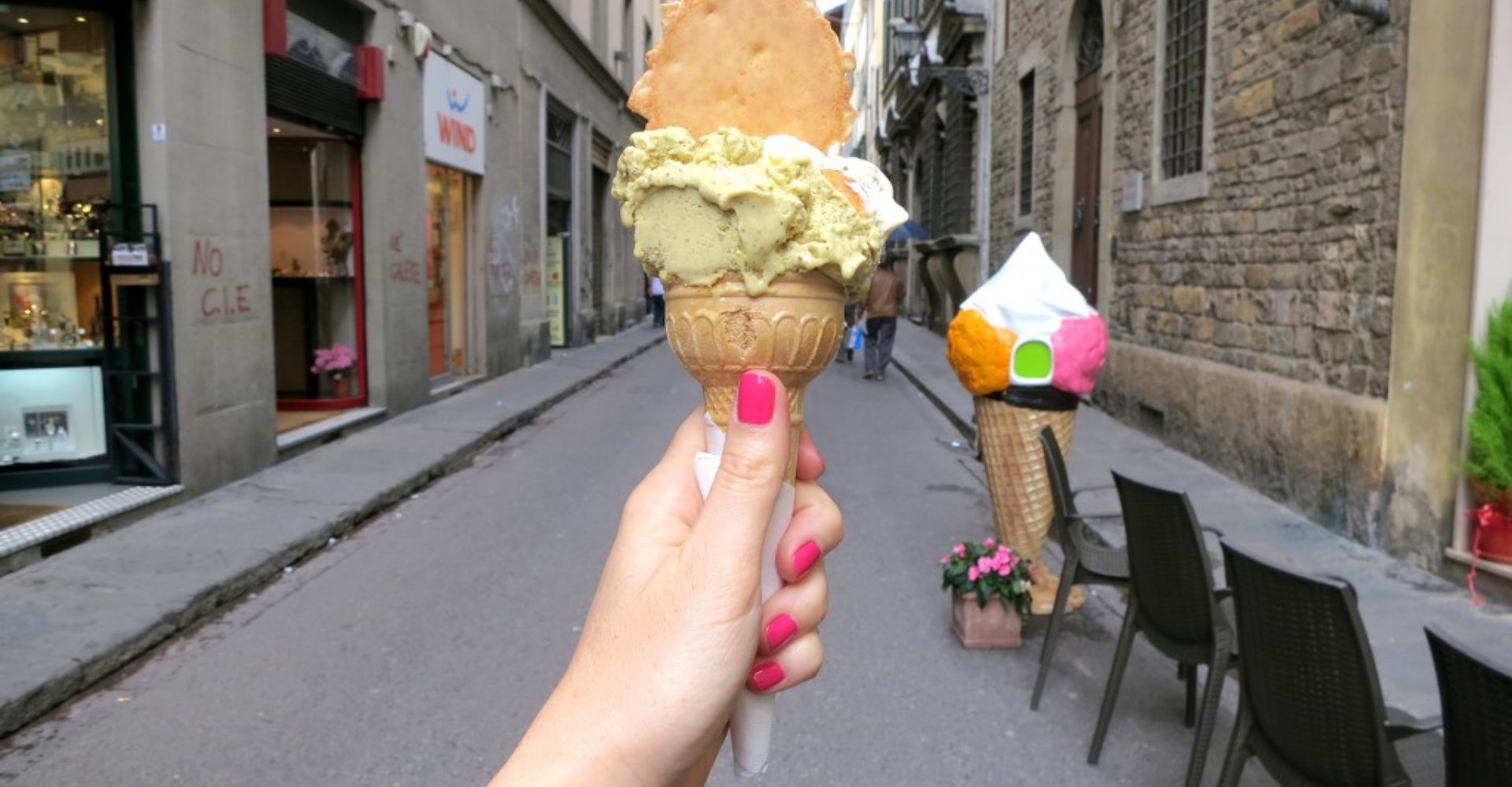 La comida callejera de Toscana: ¡el mítico helado!