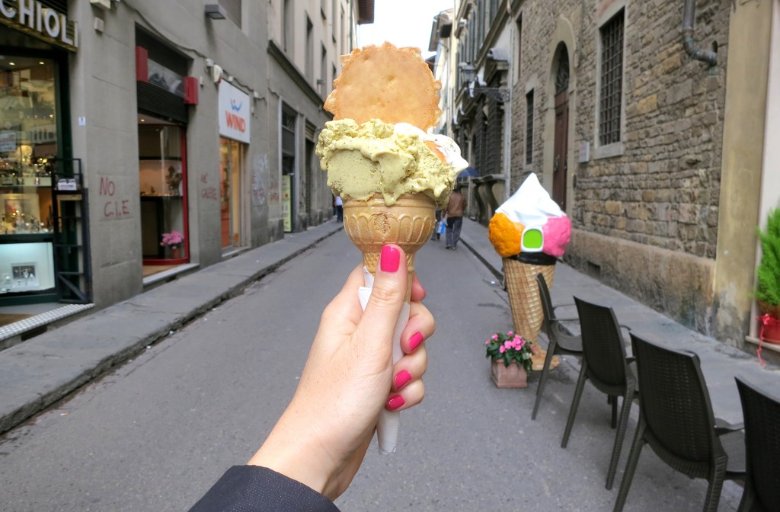 La comida callejera de Toscana: ¡el mítico helado!