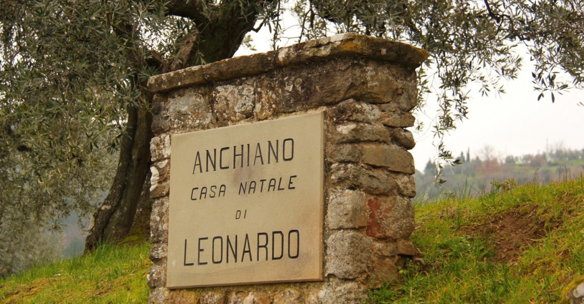 Paesaggio ad Anchiano, a pochi chilometri da Vinci