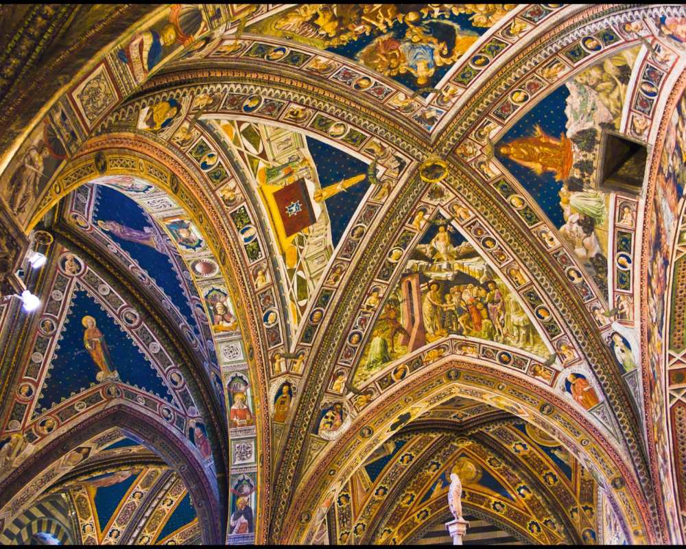 Die Gewölbe des Baptisteriums
