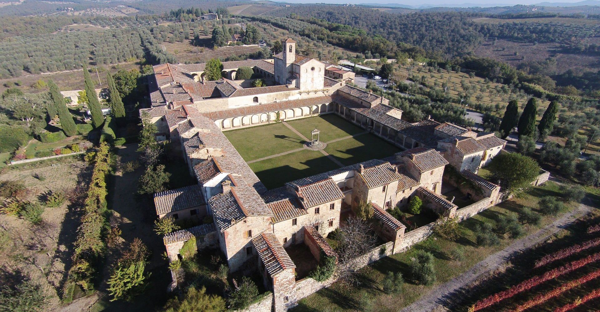 La Cartuja de Pontignano, centro oficial de conferencias de la Universidad de Siena