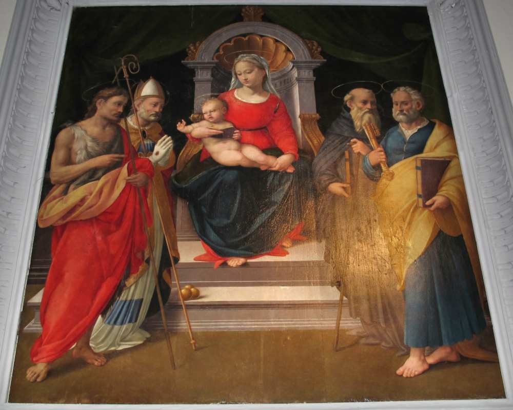 Panel by Granacci, Madonna and child