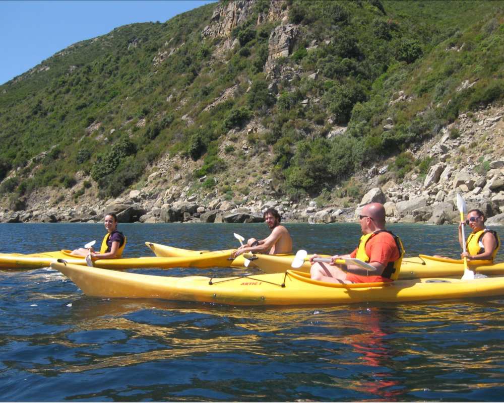 Un giro in kayak all'isola d'Elba