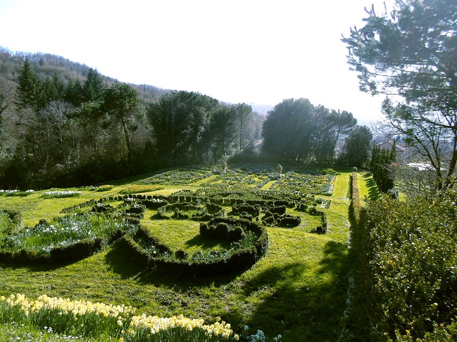 Una parte dei giardini della Villa