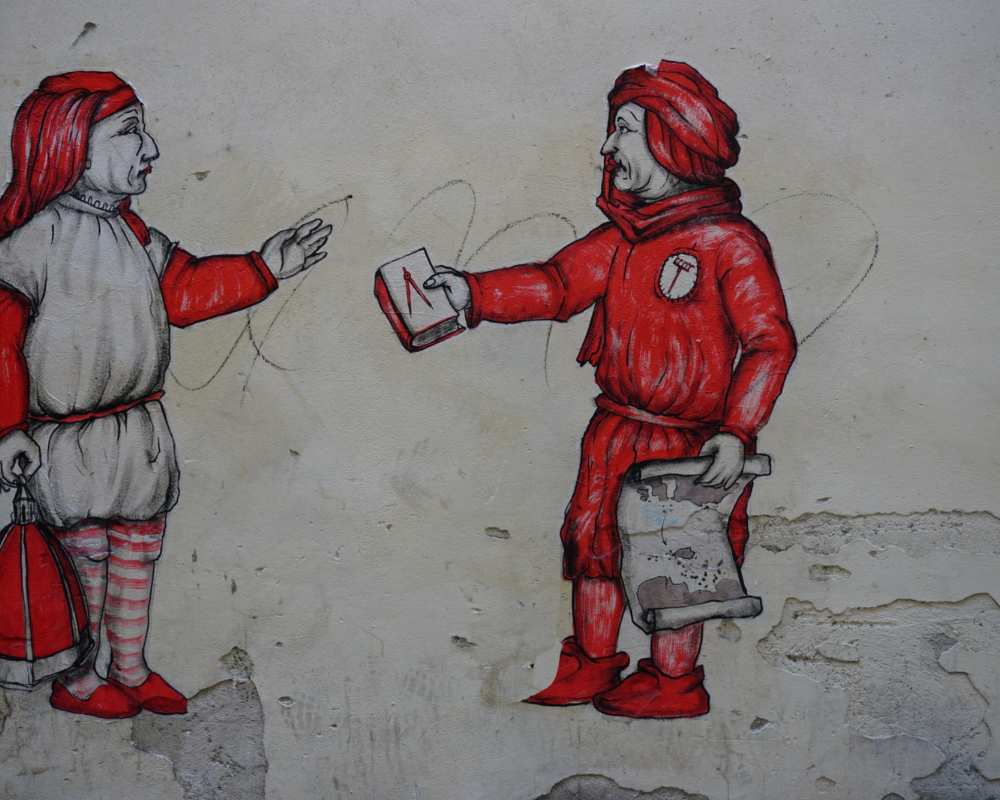 Street art a Firenze: opera di Yuri