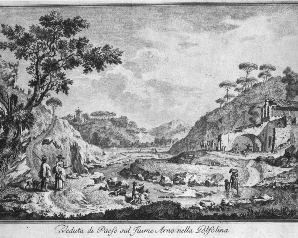 La Gonfolina in una stampa del 1744 di Giuseppe Zocchi