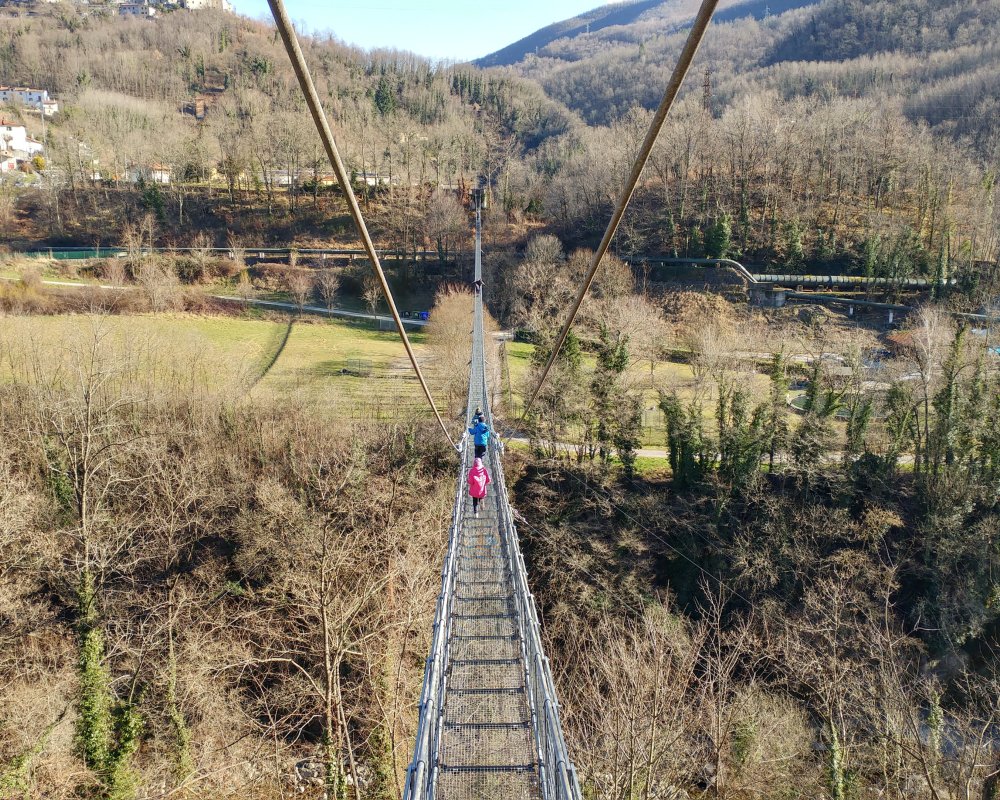 Ironworks Suspension Bridge in Mammiano Basso