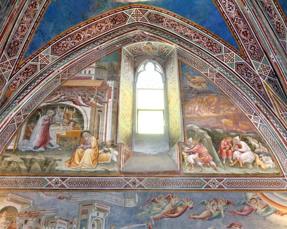 Detail der Fresken, Jesu Geburt