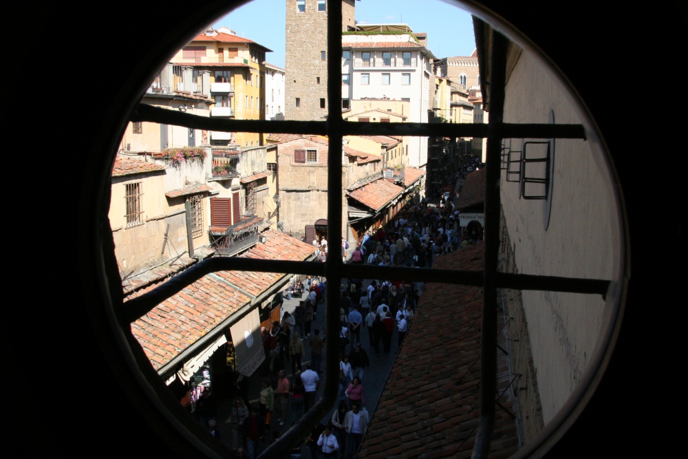 Florencia vista desde el Corredor Vasari