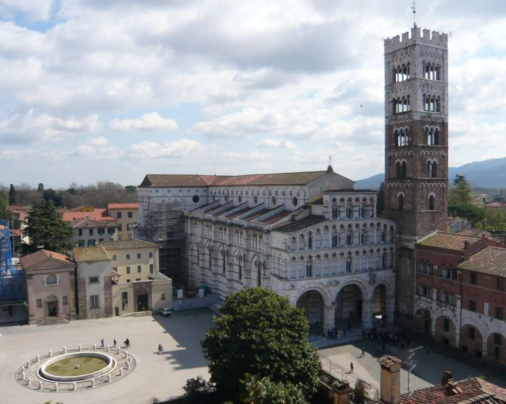 The piazza from above