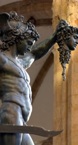 Detail von Perseus, Florenz