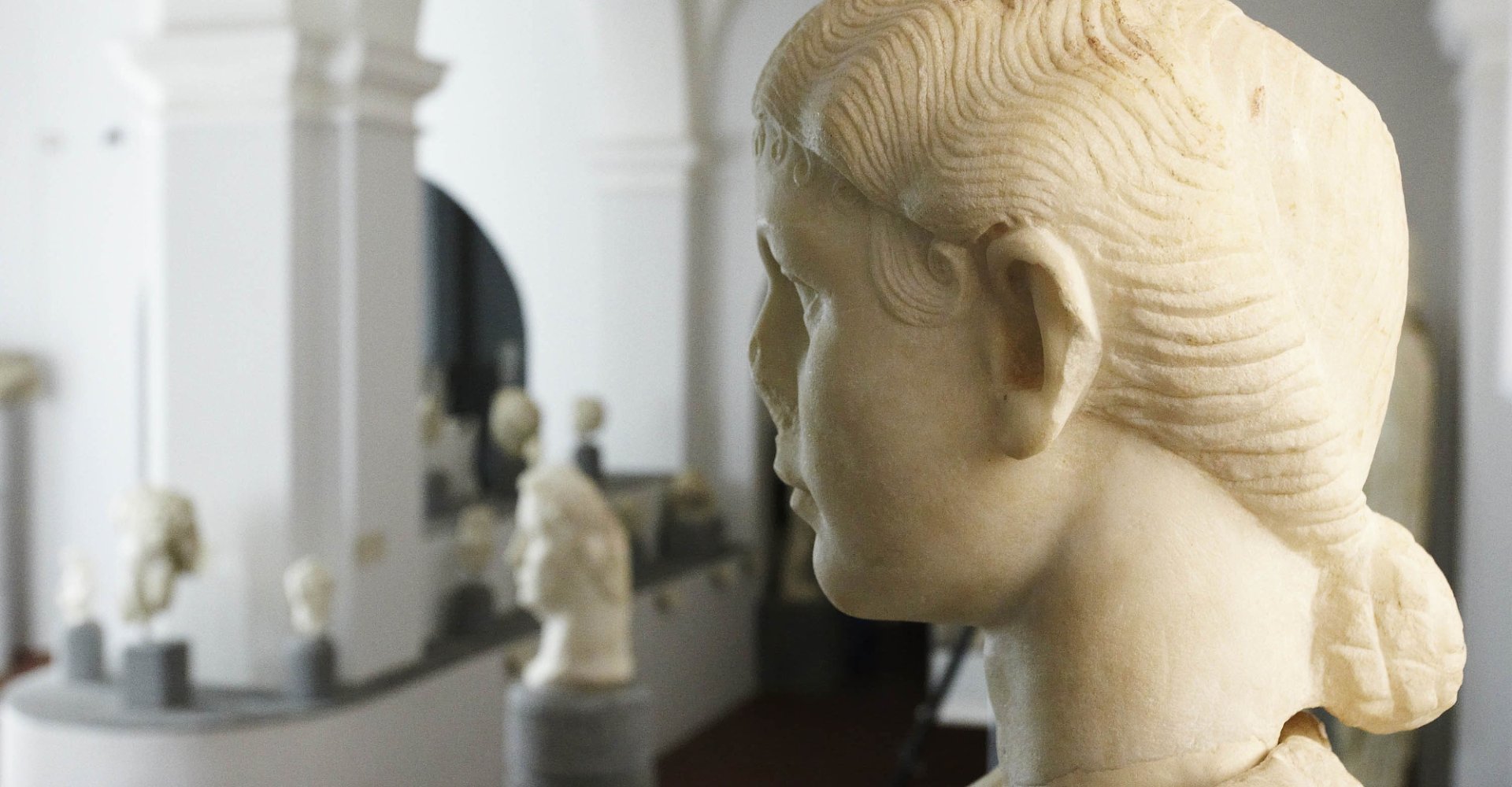 Porträt der Livilla im Museum für Archäologie und Kunst der Maremma