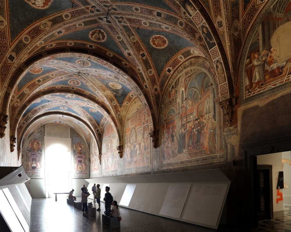 Salle du pèlerin du complexe Santa Maria della Scala à Sienne