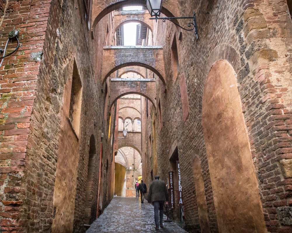 Strolling in Siena