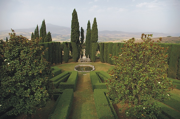 Le jardin suspendu du Palazzo Piccolomini
