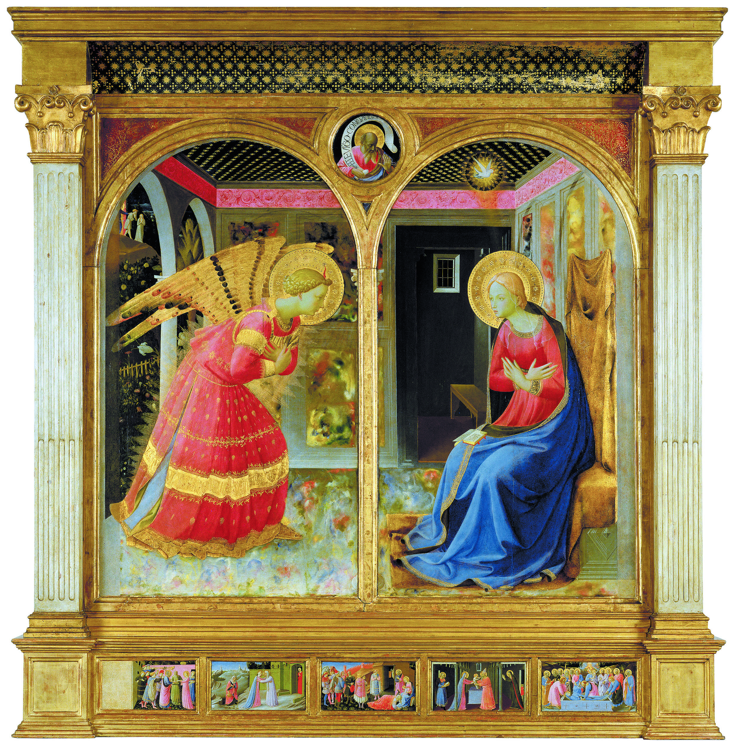 Beato Angelico, Verkündigung, Museum der Basilika Santa Maria delle Grazie in San Giovanni Valdarno
