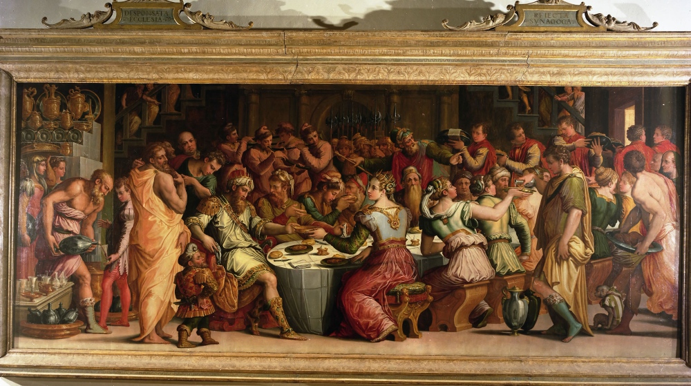 Museo nazionale d'Arte Medievale e Moderna, Giorgio Vasari, Das Hochzeitsmahl von Esther und Ahasverus, 1548