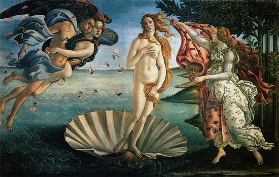El Nacimiento de Venus de Sandro Botticelli